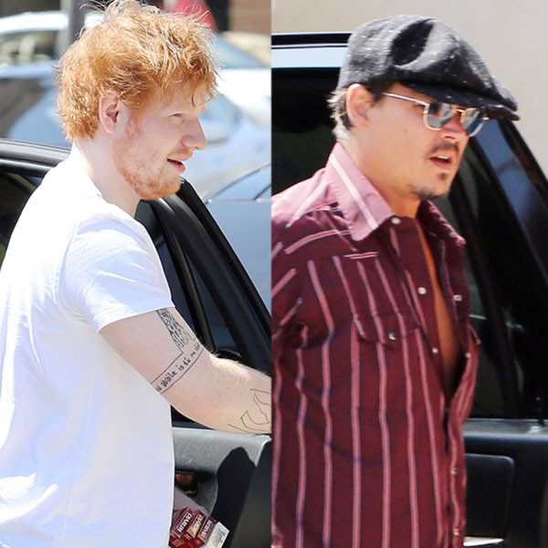 Johnny Depp, Ed Sheeran Johnny Depp, Ed Sheeran